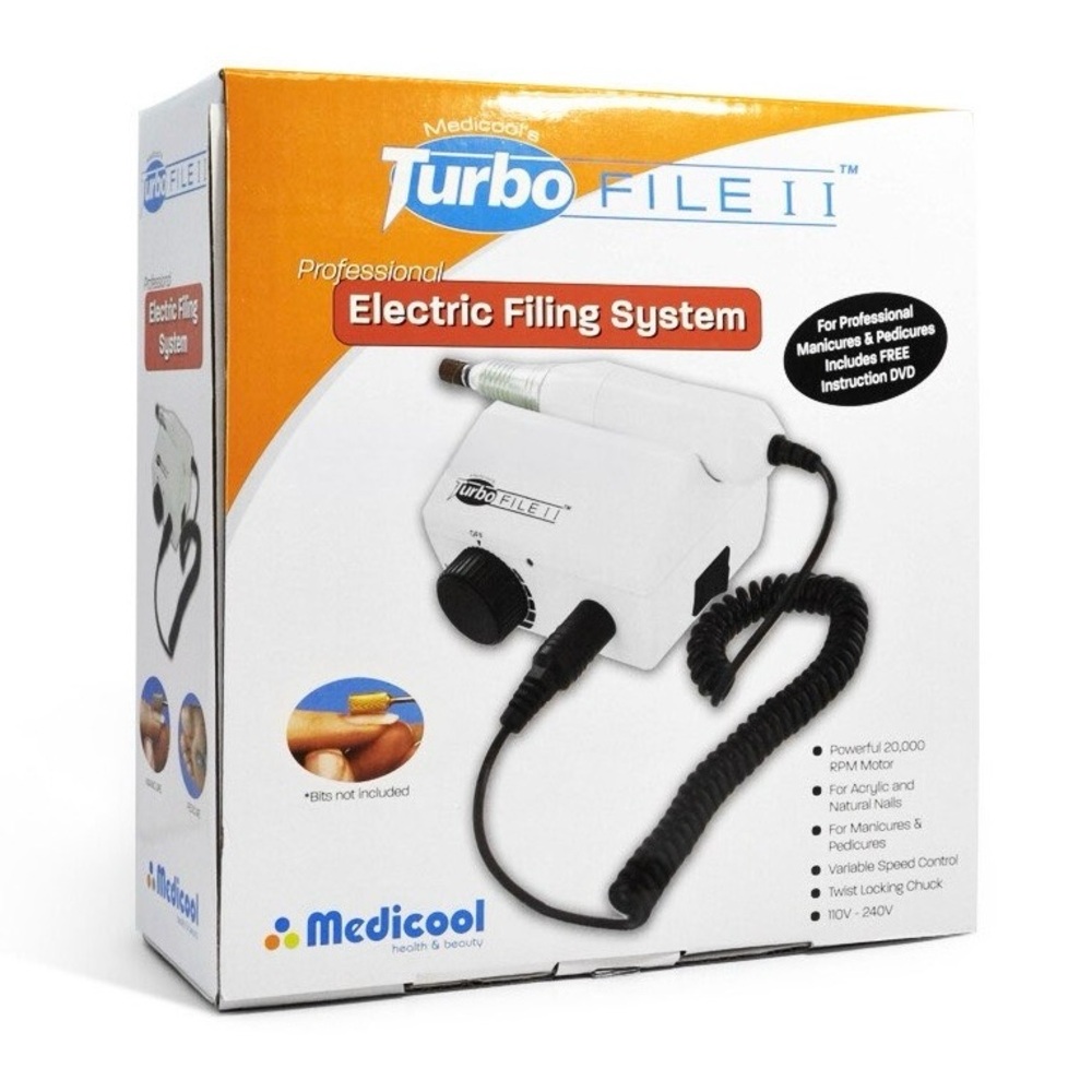Medicool's Turbo File 2 Professional Electric Nail Filing System - Picture 2 of 2